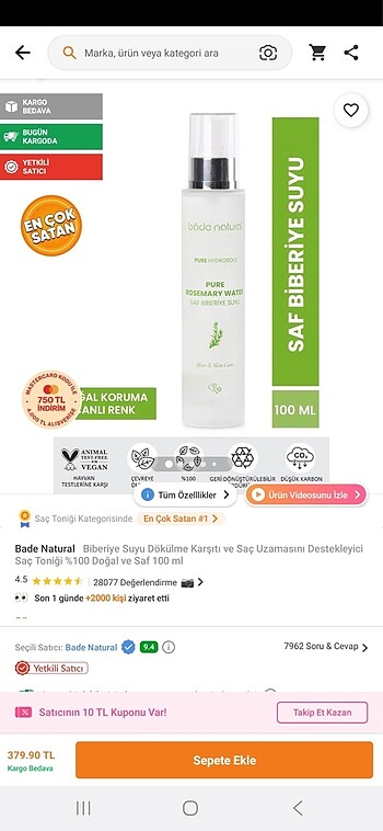 SAÇ BAKIM -  KERATİN BİOTİN KOLAJEN TONİK - Görsel 3