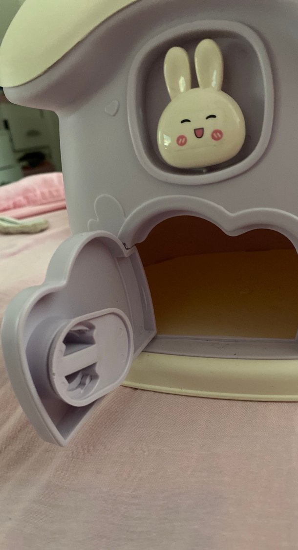 Pastel Mor tavşan Oyuncak Ev KUMBARA - Görsel 4