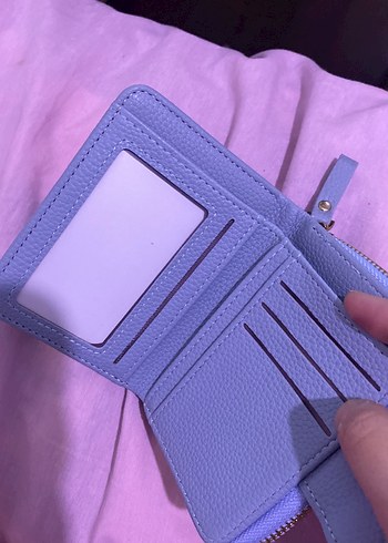 Nakışlı Mor Deri Fermuarlı Cüzdan STİTCH - Görsel 2