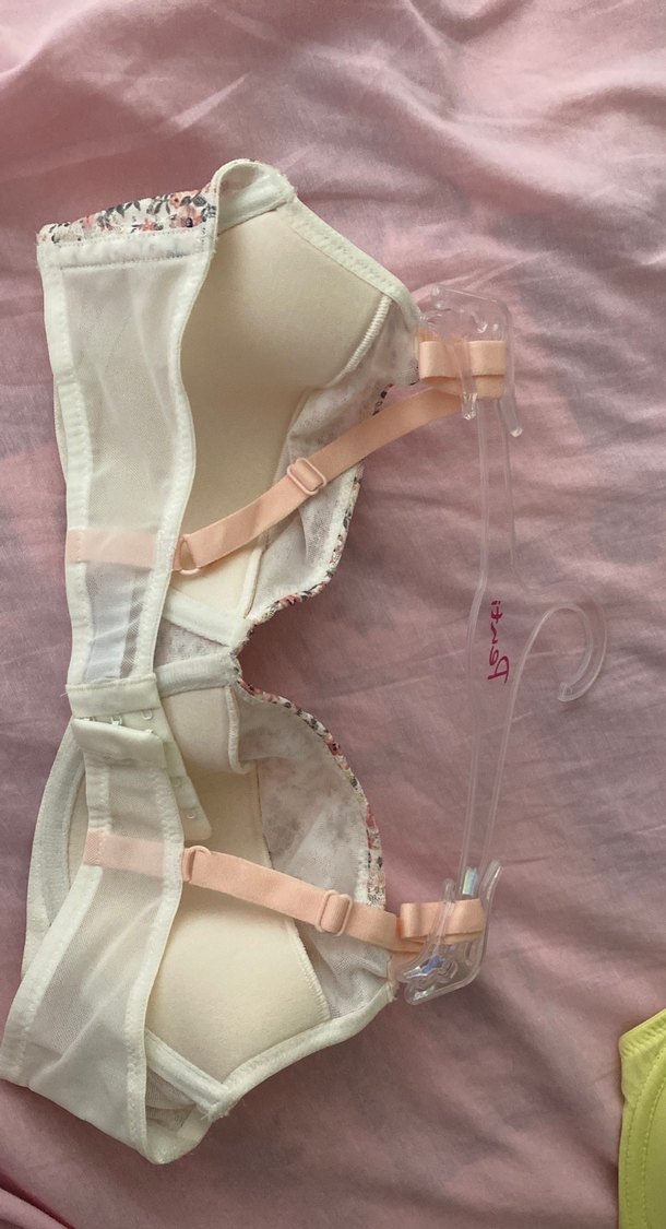 Çiçek Desenli Bej Vintage Bohem Sütyen - Görsel 2