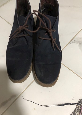 Koyu lacivert Minimalist Erkek Bağcıklı