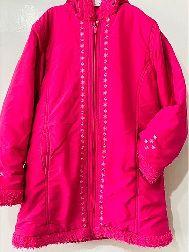 Pembe kız çocuk mont