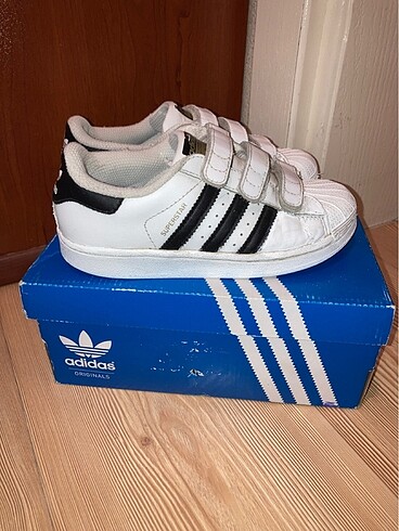 Adidas Süper star classic siyah Beyaz kız erkek çocuk ayakkabısı