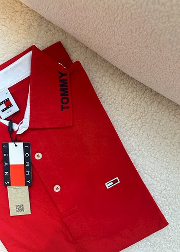 Tommy Kırmızı Polo Yaka Erkek Tişört