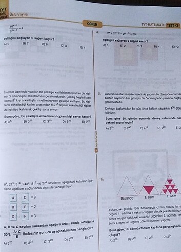  Beden Benim hocam tyt matematik