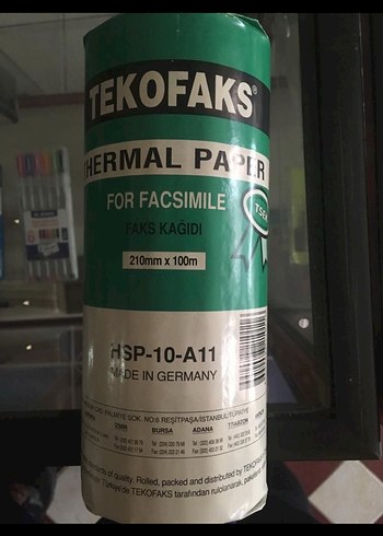 Diğer Tekofaks Termal Fax Kağıdı Rulo 10x11