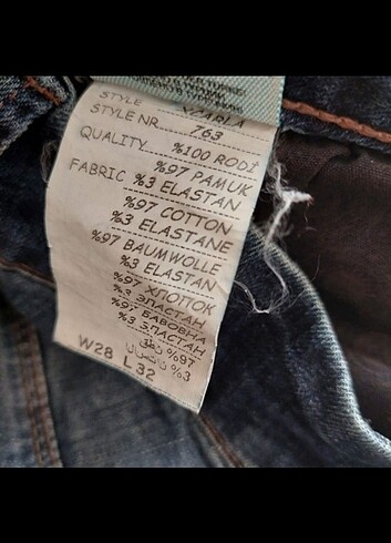28 Beden Kadın bol paça kot pantolon