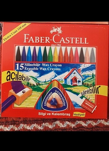 Faber castell 15 renk mum boya