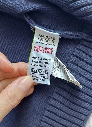 Marks & Spencer Kapisonlu hirka