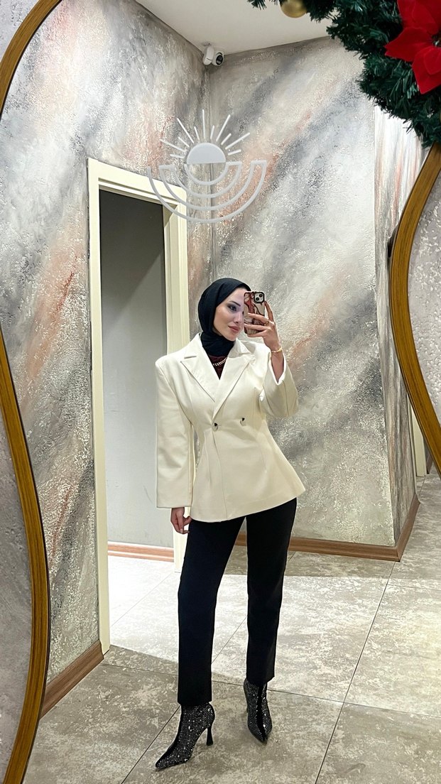 Deri Kadın Blazer Ceket - Görsel 3