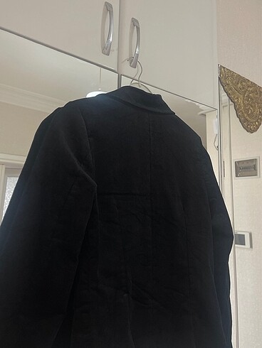 m Beden siyah Renk Kadife blazer ceket