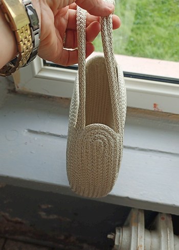 Bej Kadın Örgü Dolgu Topuk Espadril - Görsel 3