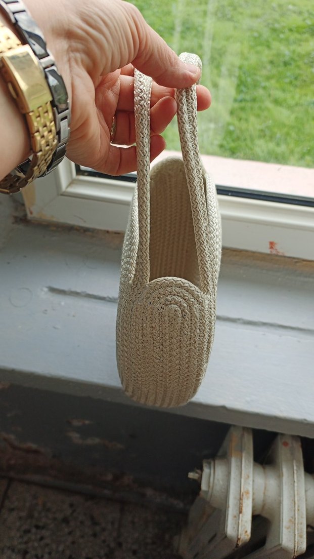 Bej Kadın Örgü Dolgu Topuk Espadril - Görsel 3