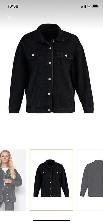 Koton Kadın oversize kot ceket
