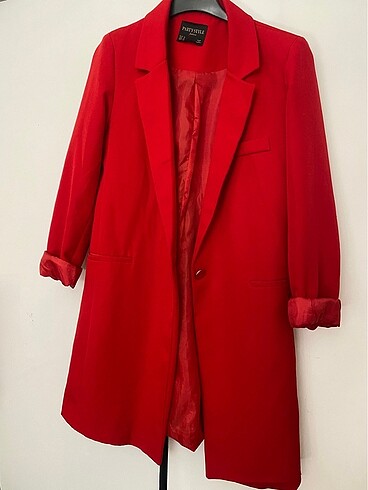 Kırmızı Blazer Çeket