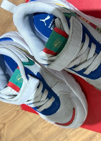 Çocuk Çok Renkli Puma Spor Ayakkabı Velcro - Görsel 2