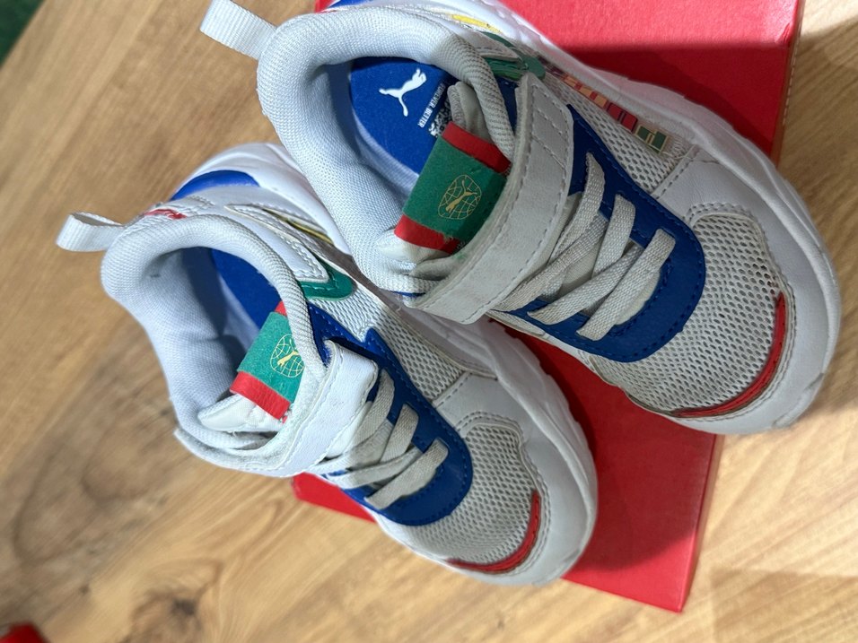 Çocuk Çok Renkli Puma Spor Ayakkabı Velcro - Görsel 2