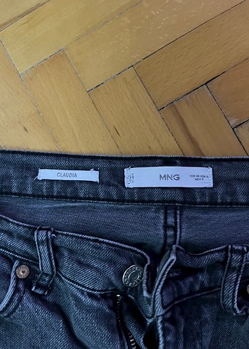 s Beden Gri Kadın Regular Fit Midi Kot Pantolon