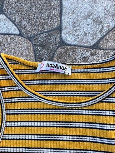 Diğer Çizgili crop üst