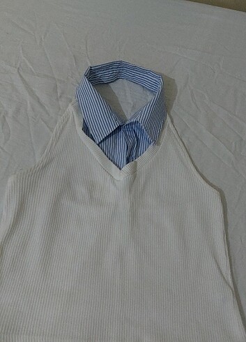 Stradivarius Stradivarius Halter Yaka Top