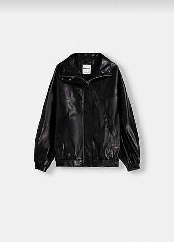 Bershka Bershka Oversize Deri Ceket