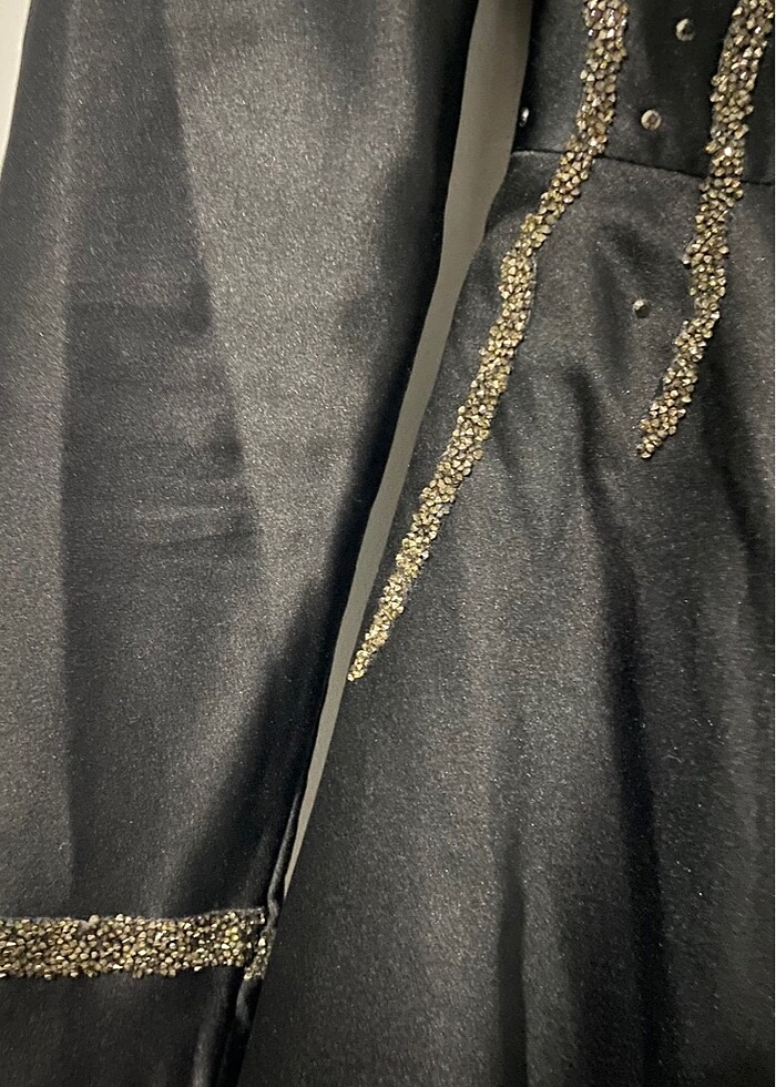 Tesettür saten elbise - Görsel 4