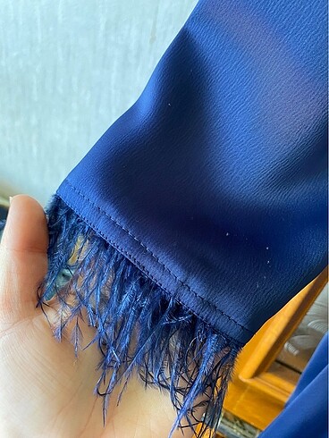 Tesettür saten kalem elbise - Görsel 6