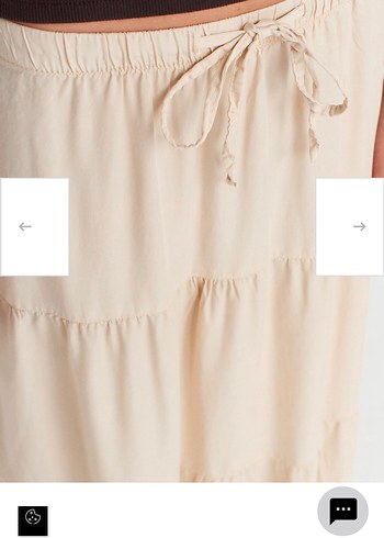 Bej Pamuklu Bohem Uzun Etek - Görsel 4