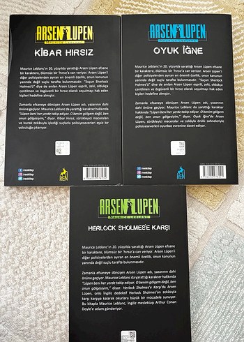 Arsen Lupen Üçlü Set - Kibar Hırsız, oyun İğne, Sherlock'a Karşı - Görsel 2
