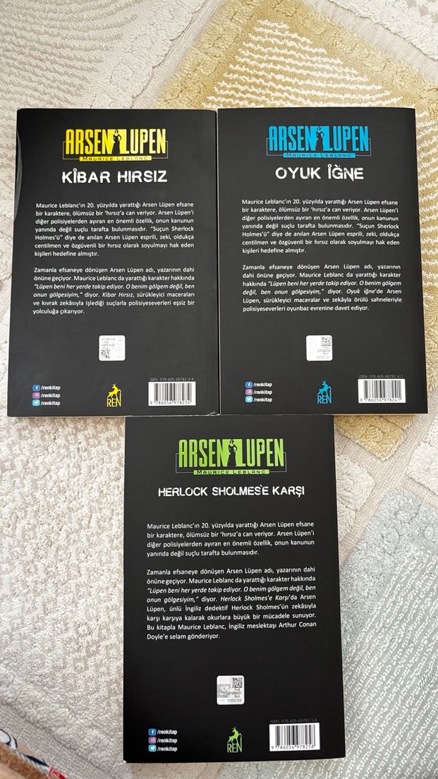 Arsen Lupen Üçlü Set - Kibar Hırsız, oyun İğne, Sherlock'a Karşı - Görsel 2