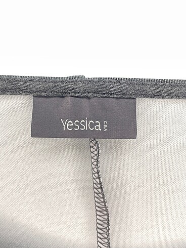 38 Beden gri Renk Yessica Kısa Elbise %70 İndirimli.