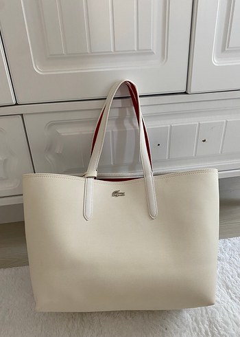 Lacoste Beyaz Kadın Modern büyük Lacoste çanta