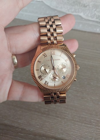 Altın Renkli Klasik Kadın Kol Saati Us Polo - Görsel 8