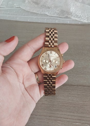 Altın Renkli Klasik Kadın Kol Saati Us Polo - Görsel 11