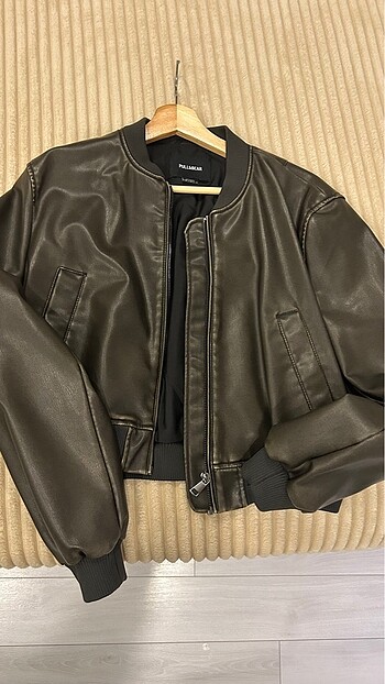 Pull and bear deri ceket