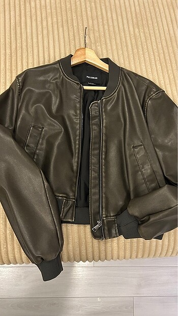 Pull and Bear Pull and bear deri ceket