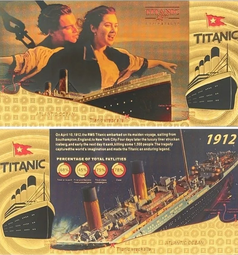 Titanic 25. Yıl Anısına Temalı Hatıra Parası - Görsel 4