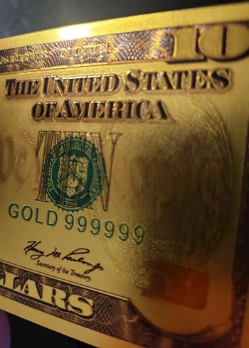 Altın Renk Parlak 10 Dolar Hatıra Parası - Görsel 4