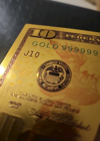 Altın Renk Parlak 10 Dolar Hatıra Parası - Görsel 2