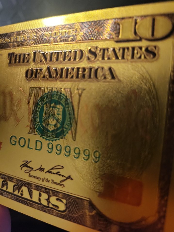 Altın Renk Parlak 10 Dolar Hatıra Parası - Görsel 4