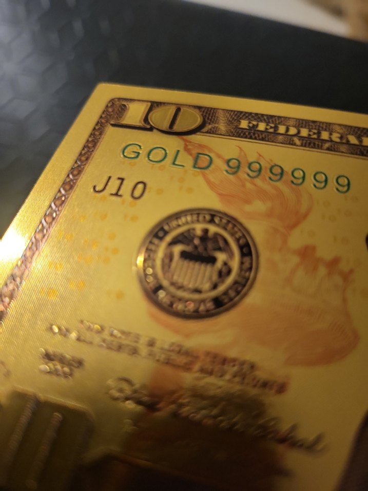 Altın Renk Parlak 10 Dolar Hatıra Parası - Görsel 2