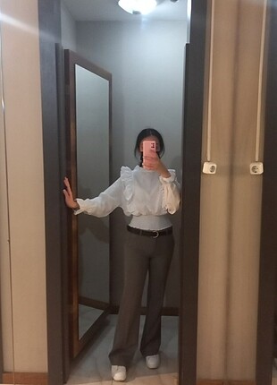 Bluz üst beyaz uzun kollu nişan kına - Görsel 3