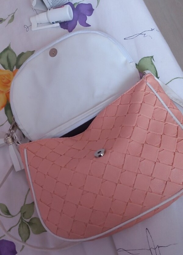 Mango pembe çanta - Görsel 3