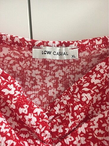 LC Waikiki Lcw kırmızı crop bluz