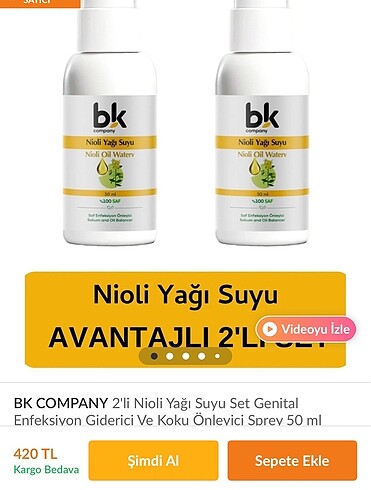 Nioli yağı suyu