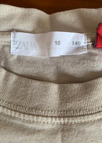 Zara Erkek Çocuk Gri Kısa Kollu Pamuklu Tişört