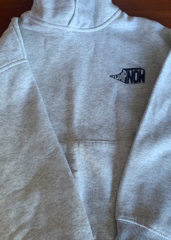 Zara Gri erkek çoçuk Kapüşonlu Sweatshirt