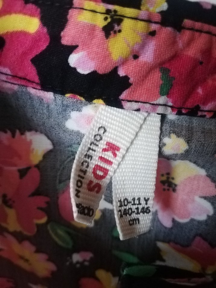 Çiçek Desenli Bohem Kız Elbisesi - Görsel 3