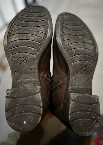 Kahverengi Deri Tokalı Biker Bot - Görsel 5