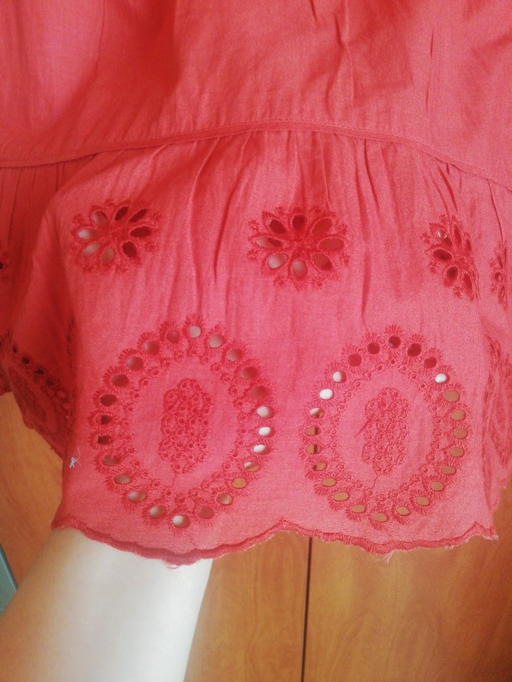 Nakışlı Bohem kısa etek - Görsel 2